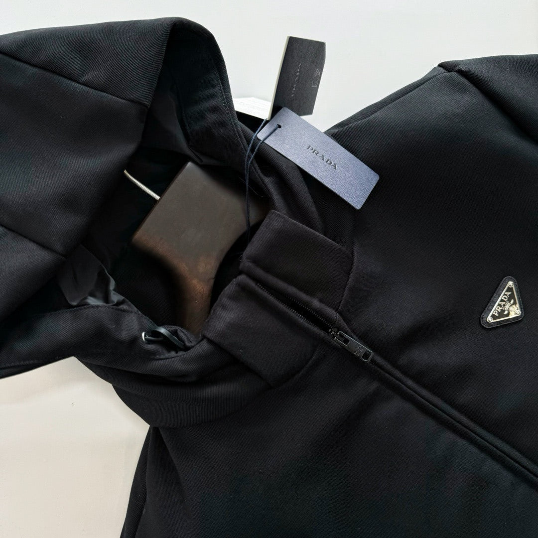 Prada Hoodie Jacket With Logo