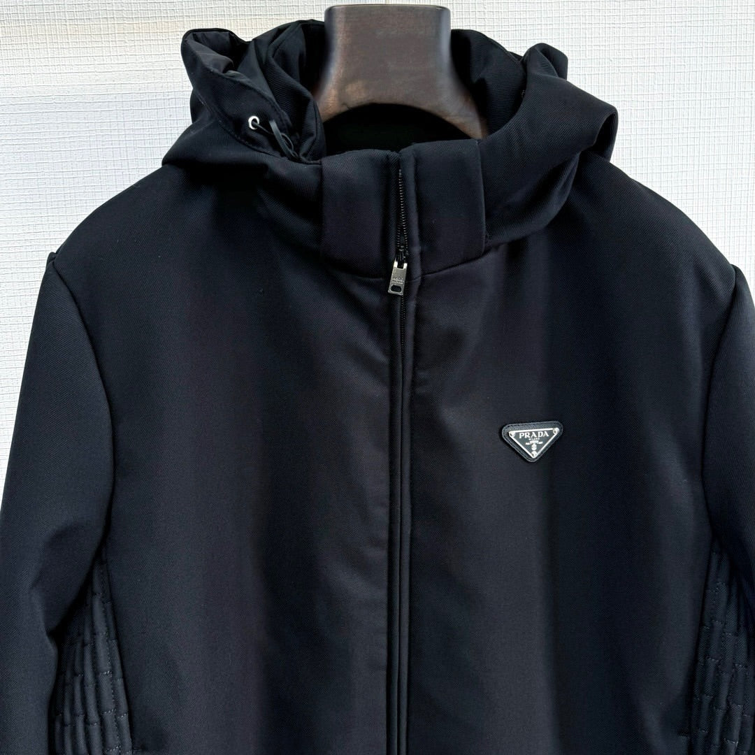 Prada Hoodie Jacket With Logo