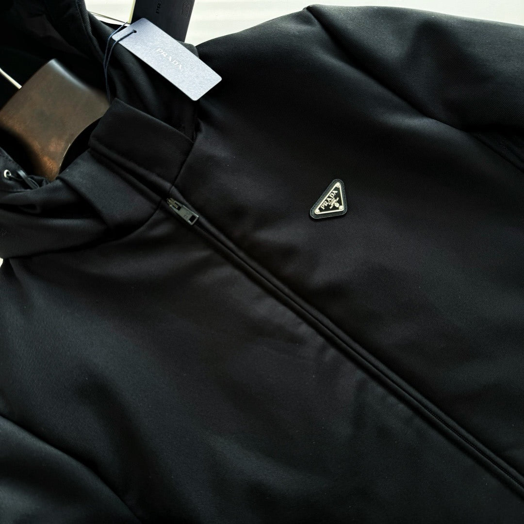 Prada Hoodie Jacket With Logo