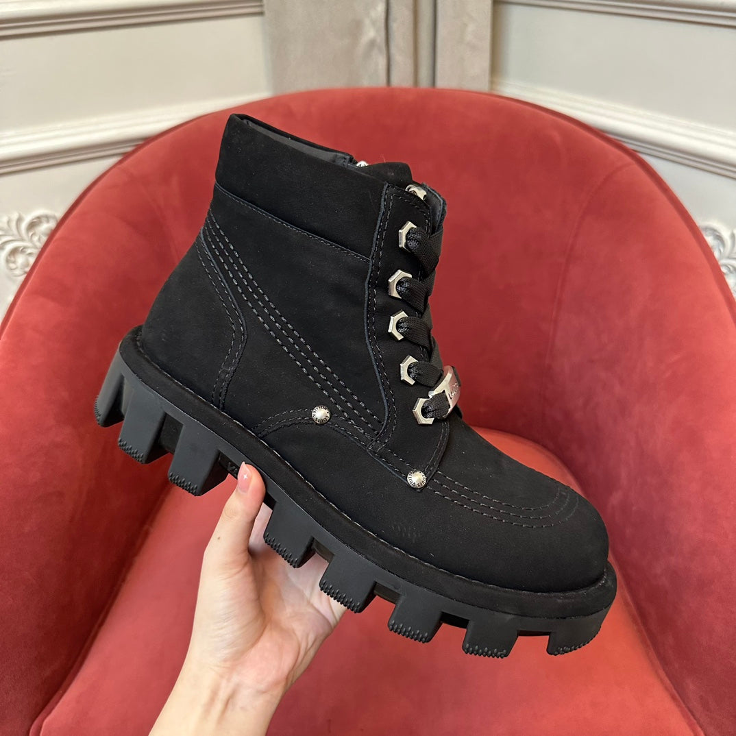LV Checker Ankle Boot