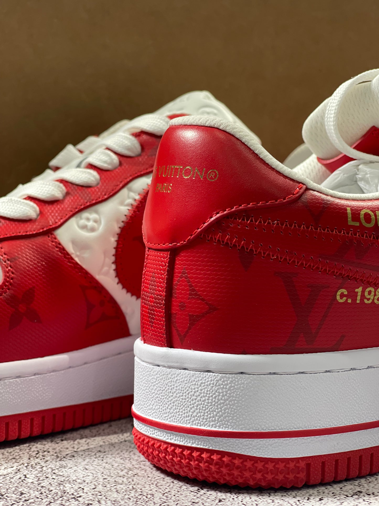 Air Force 1 Low Louis Vuitton White Red