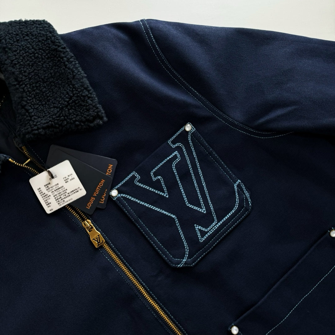 Lv Wintery Workwear Denim Jacket