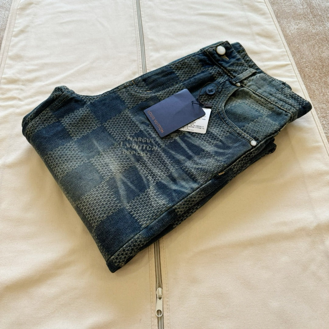 LV Denim Carpenter Pants