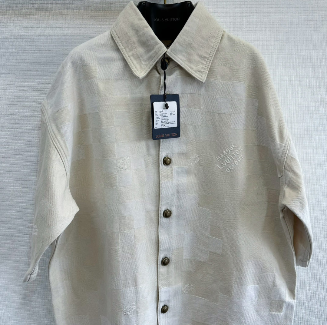 Lv Short-Sleeved Signature Shirt