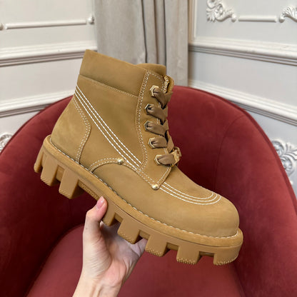 LV Checker Ankle Boot