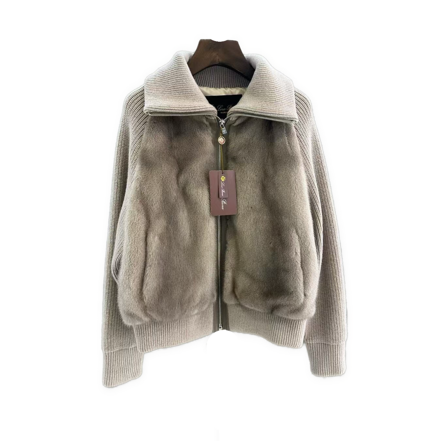 Loro Piana Mink Zip Jacket