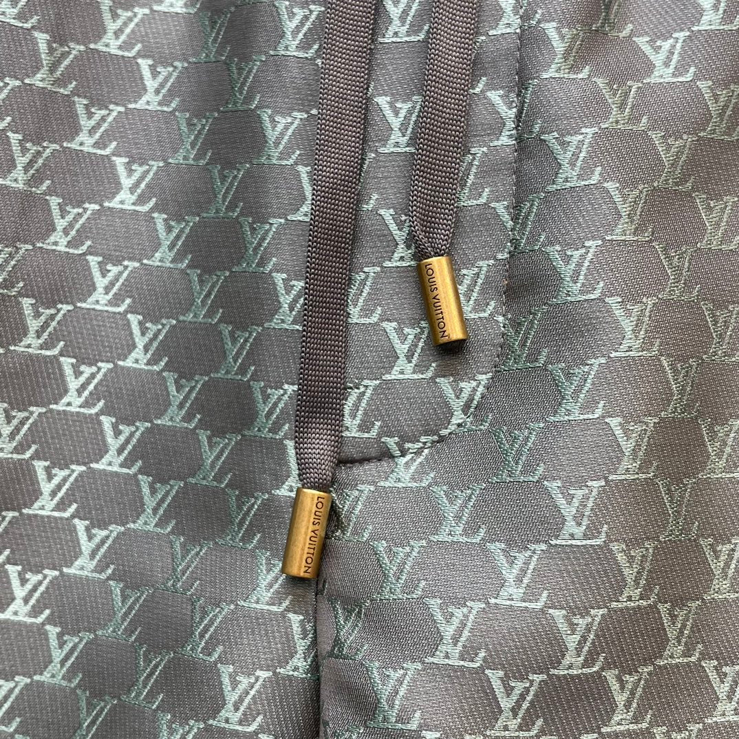 Louis Vuitton Monogram Silk Shirt And Shorts Set