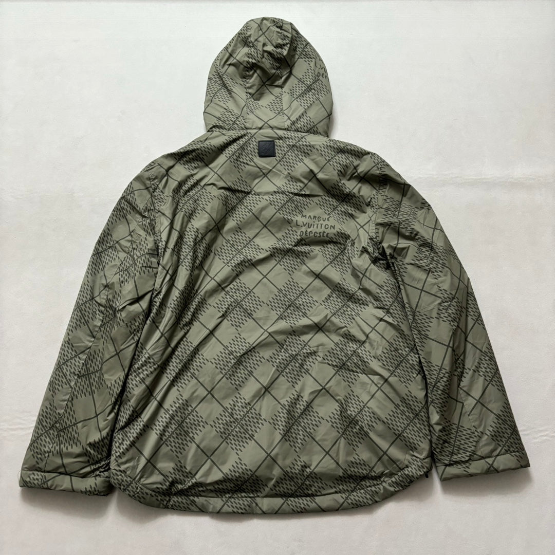 Lv Reversible Nylon And Fleece Windbreaker