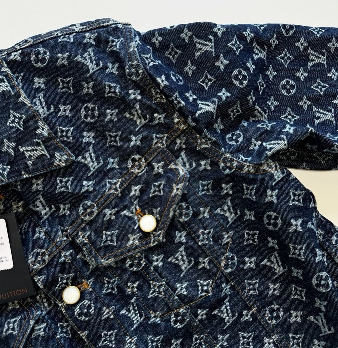 Lv Monogram Denim Jacket