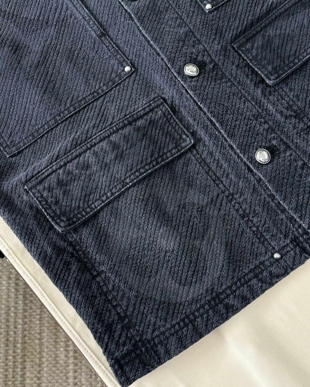 Louis Vuitton Monogram Denim Jacket and Jeans Set