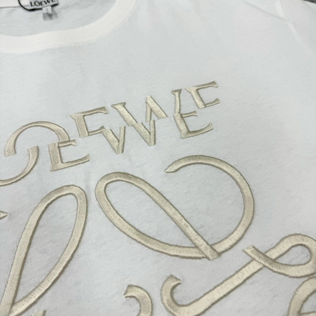 LOEWE  Anagram Logo Embroidered Cotton Jersey T-Shirt