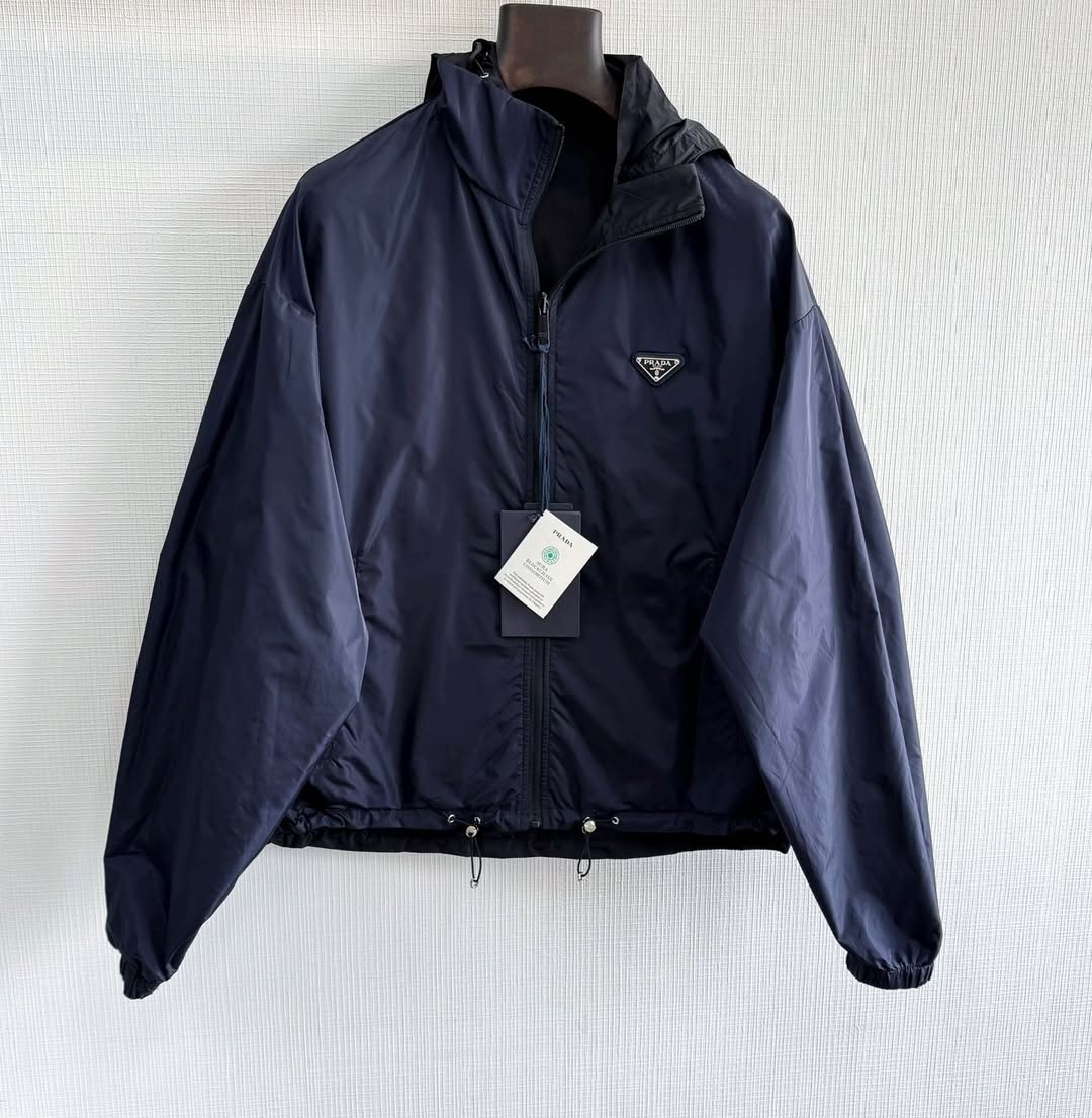 Prada Re-Nylon reversible hooded jacket