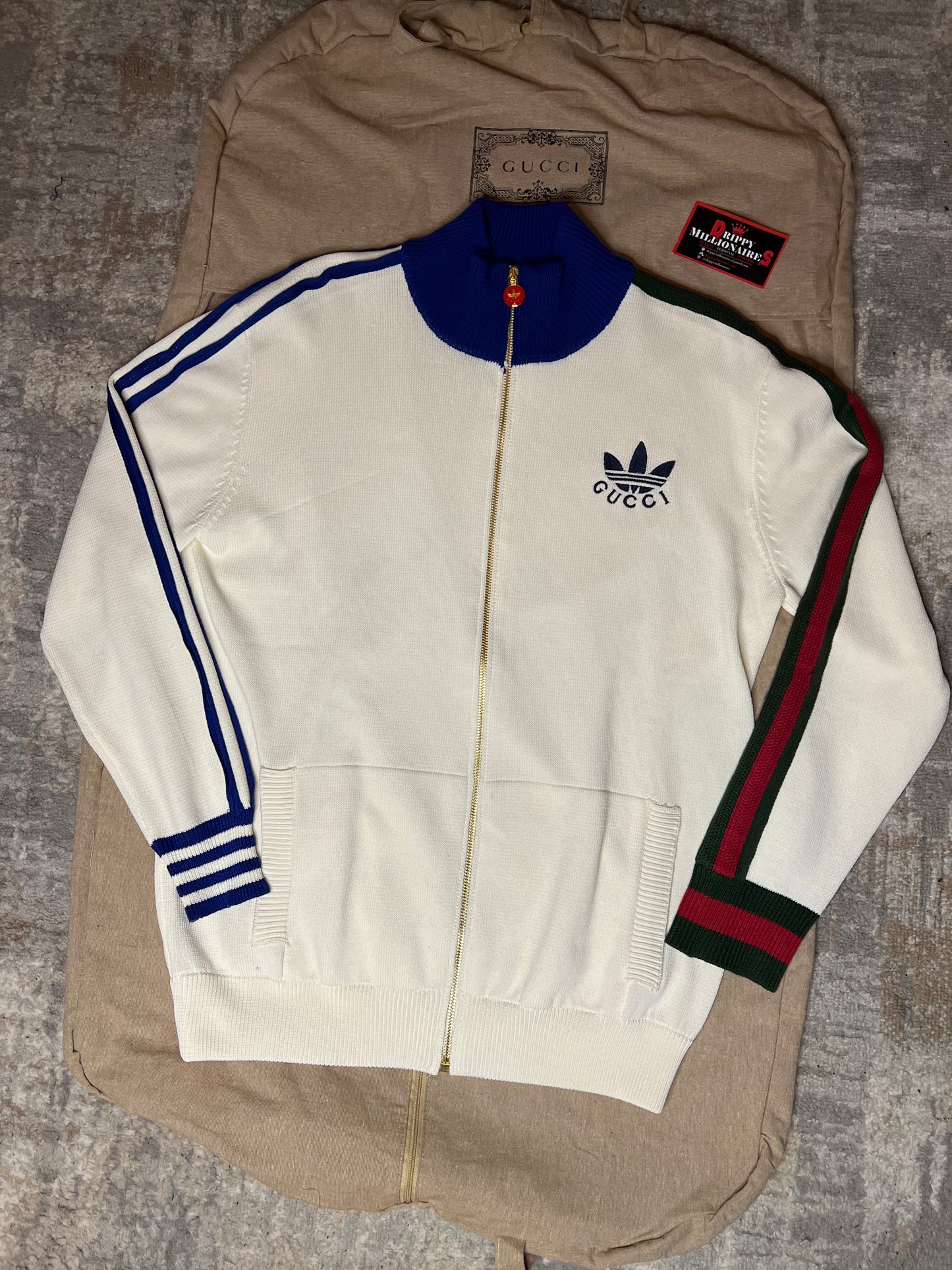 ADIDAS X GUCCI VISCOSE ZIP-UP JACKET