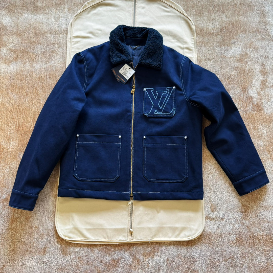 Lv Wintery Workwear Denim Jacket