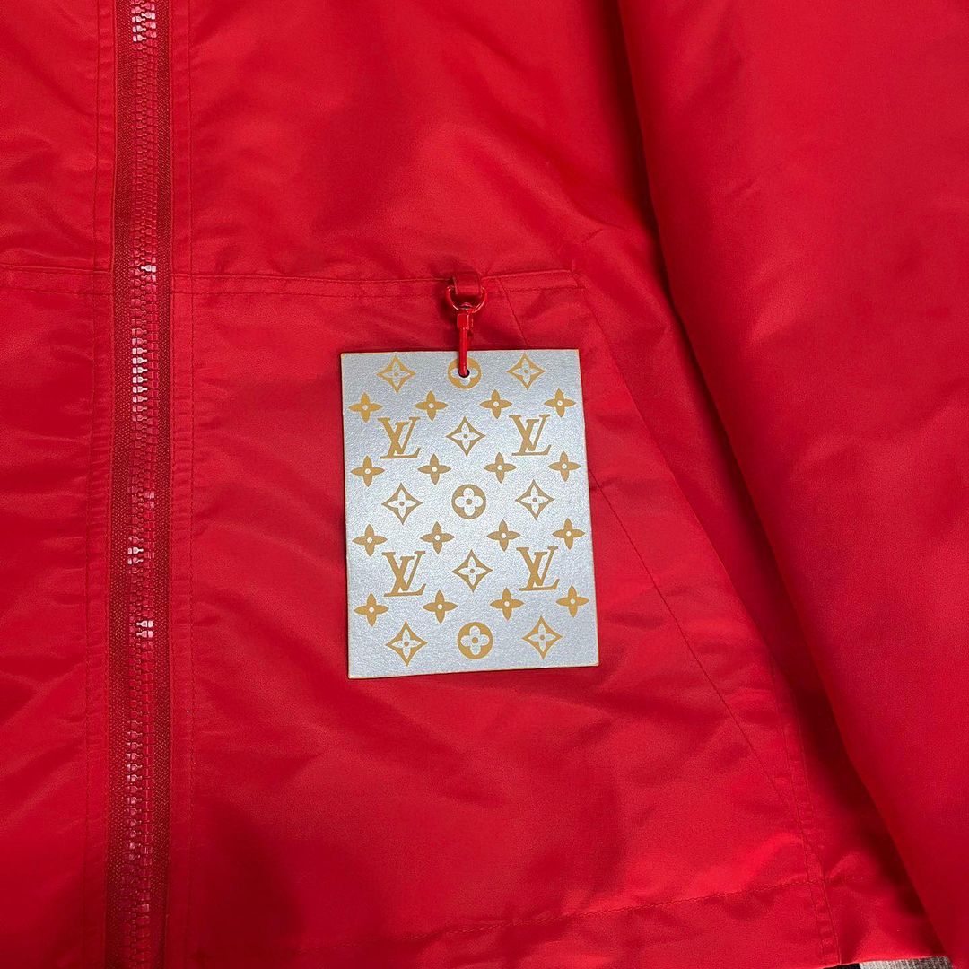 LV Monogram Reversible Windbreaker Red