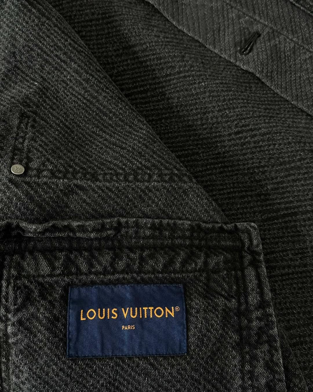 Louis Vuitton Monogram Denim Jacket and Jeans Set