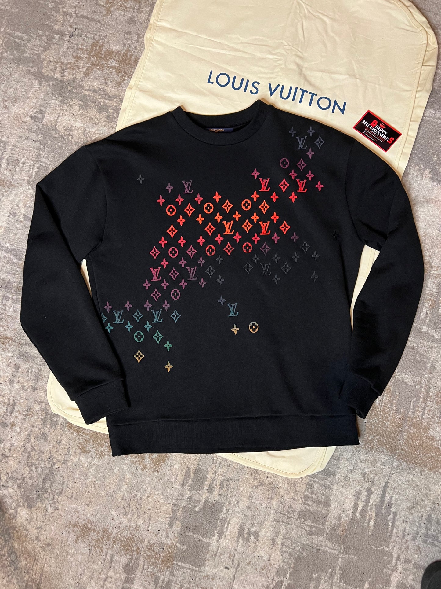 LV Embroidered Cotton Sweatshirt