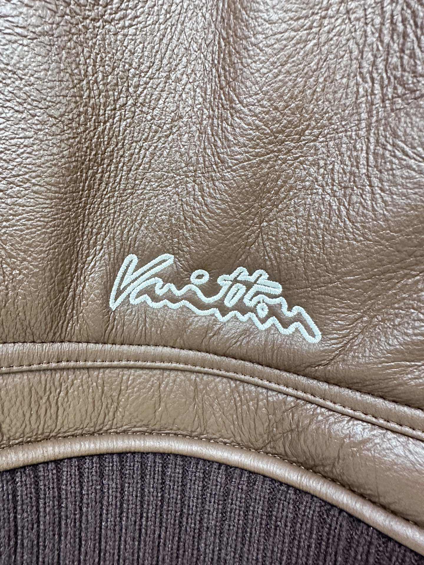 LV Leather Fleece Jacket