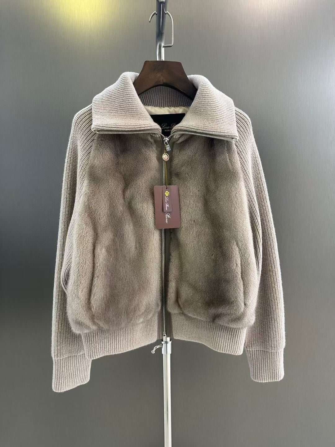 Loro Piana Mink Zip Jacket