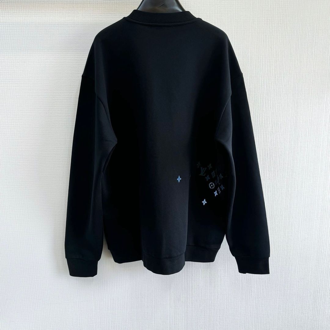 LV Embroidered Cotton Sweatshirt