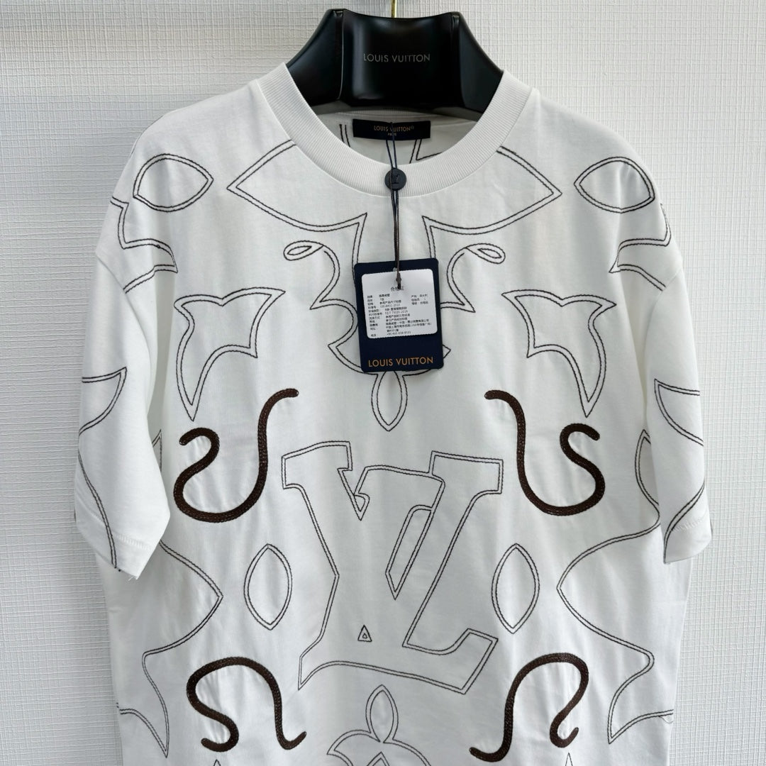 Lv Short-Sleeved Signature Shirt