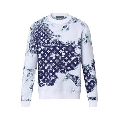 LV Embroidered Monogram Cotton Sweatshirt