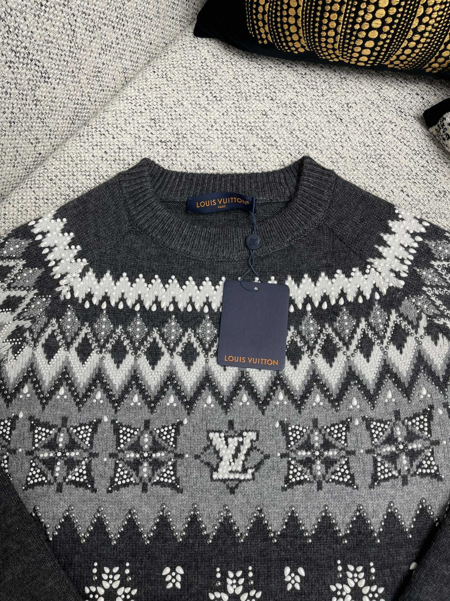 Lv Monogram Signature Sweater