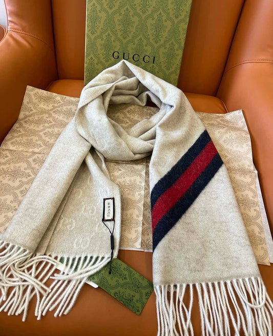 Gucci Monogram Wool Scarf