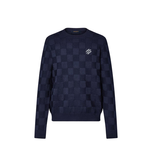 Lv Damier Pullover With Pearl Signature