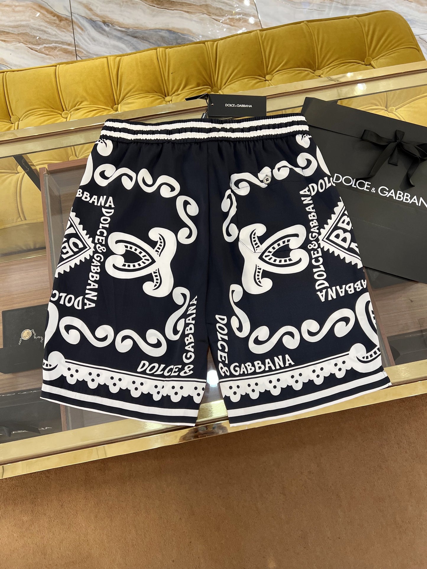 D&G Silk Shirt And Shorts Set