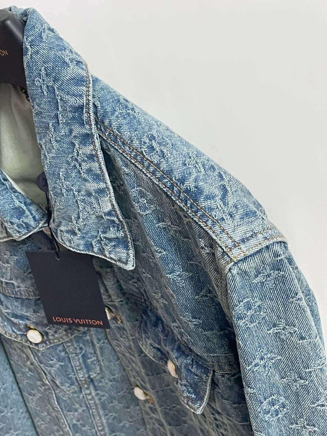 Lv Monogram Jacquard Denim Jacket