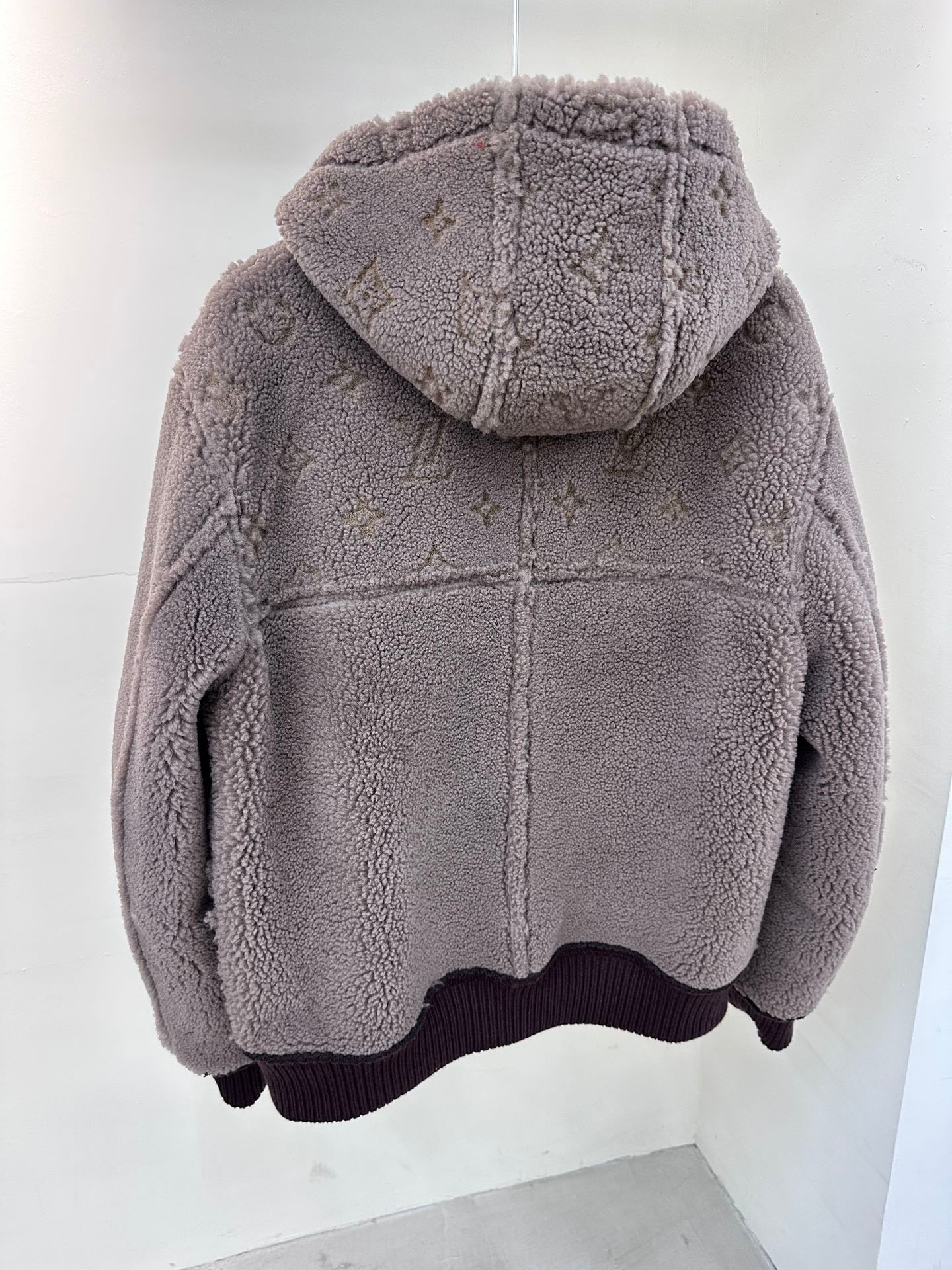 LV Leather Fleece Jacket