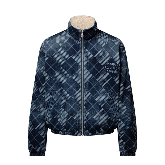 Lv Denim Fleece Blouson