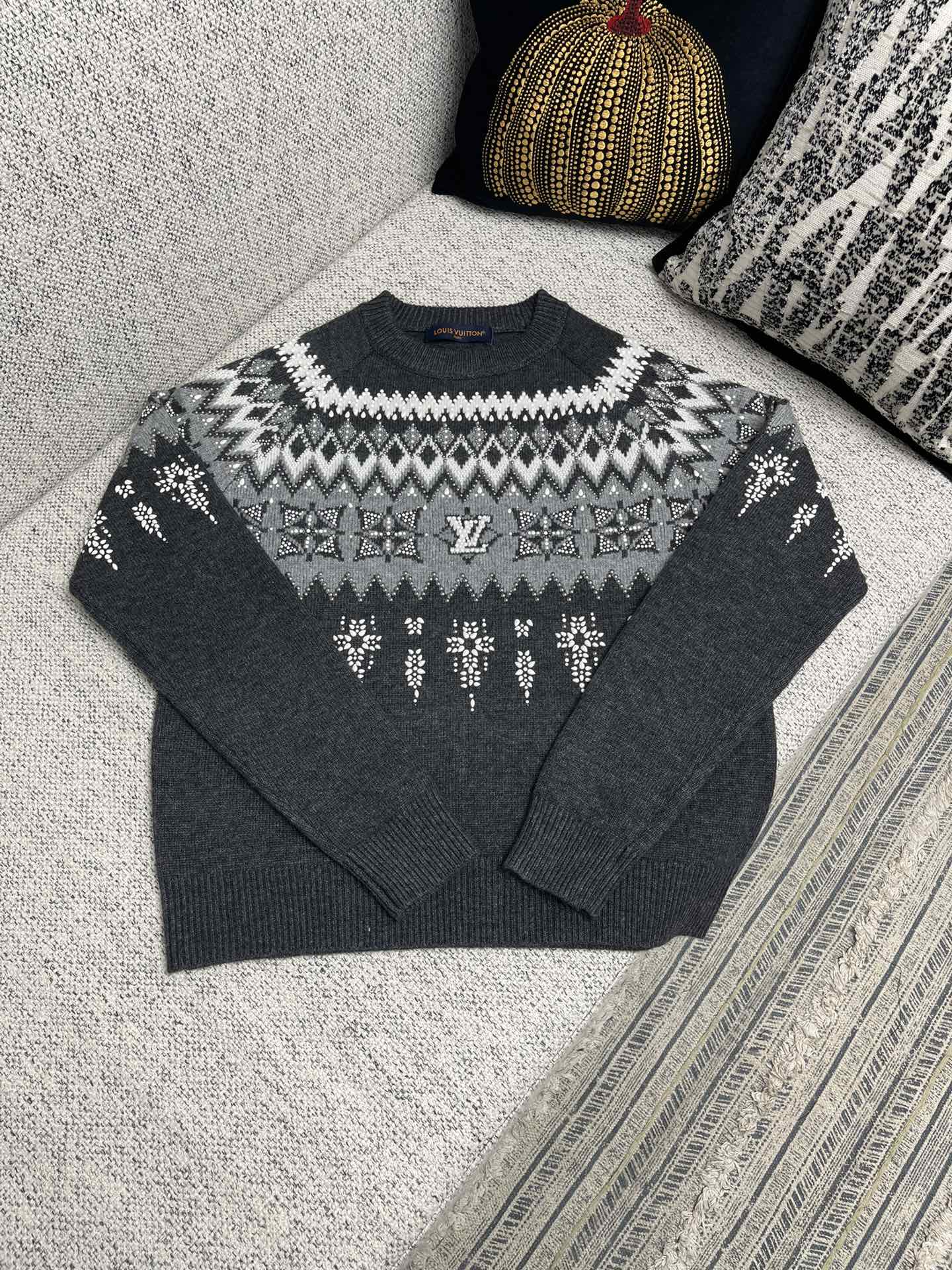 Lv Monogram Signature Sweater