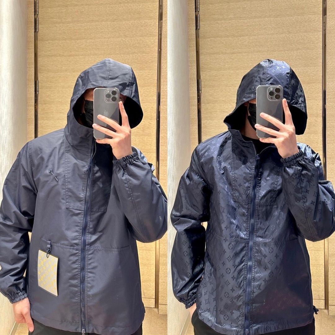 Lv Monogram Reversible Windbreaker