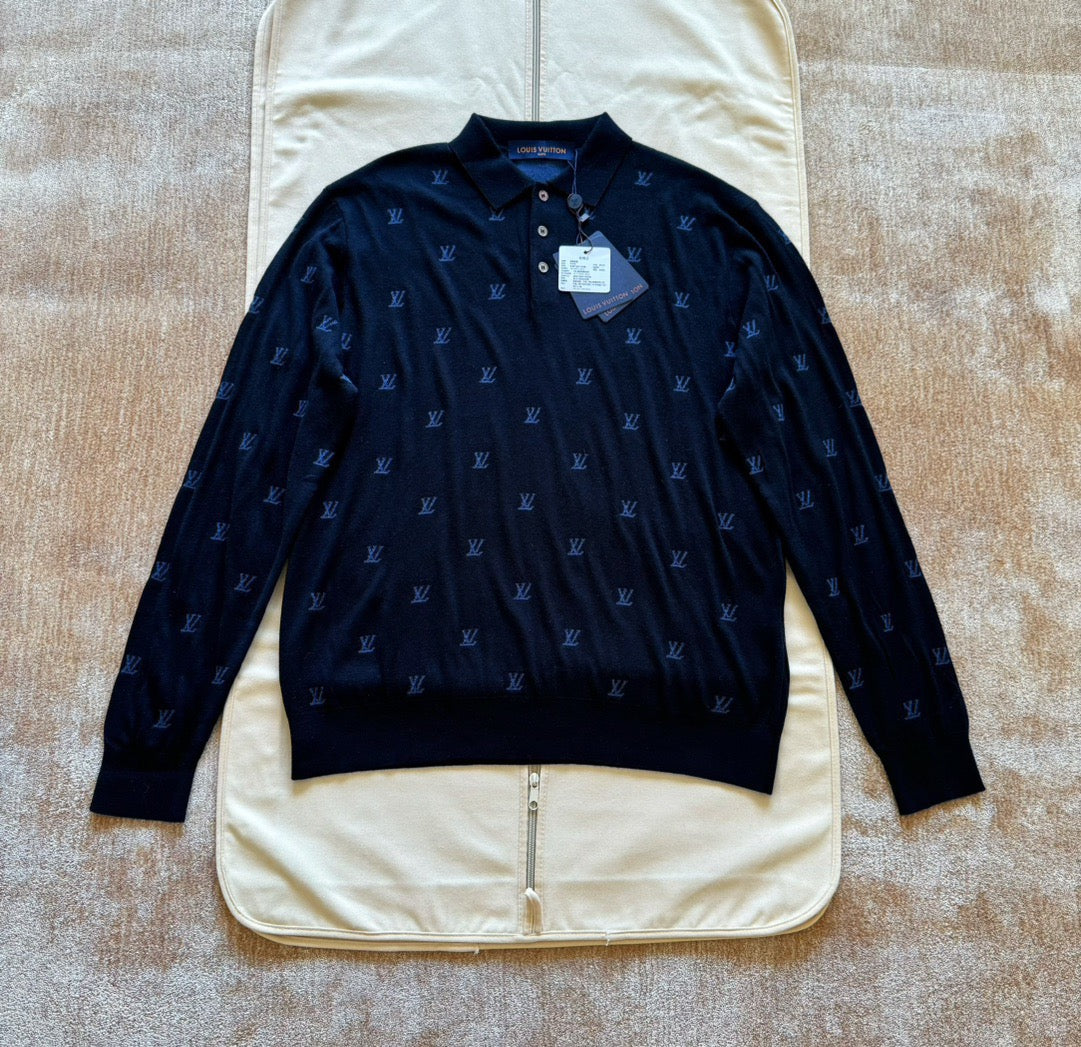 LV Embroidered Cotton Sweatshirt