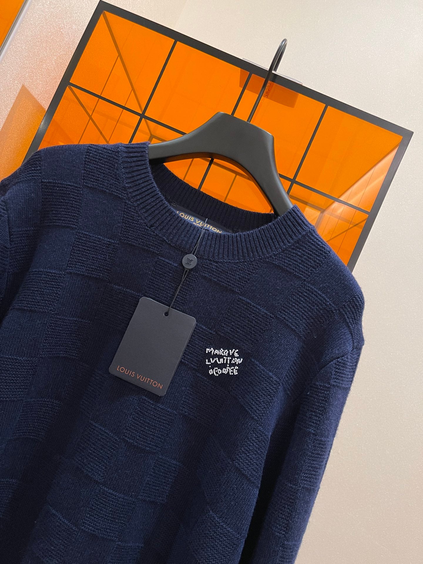 Lv Damier Pullover With Pearl Signature