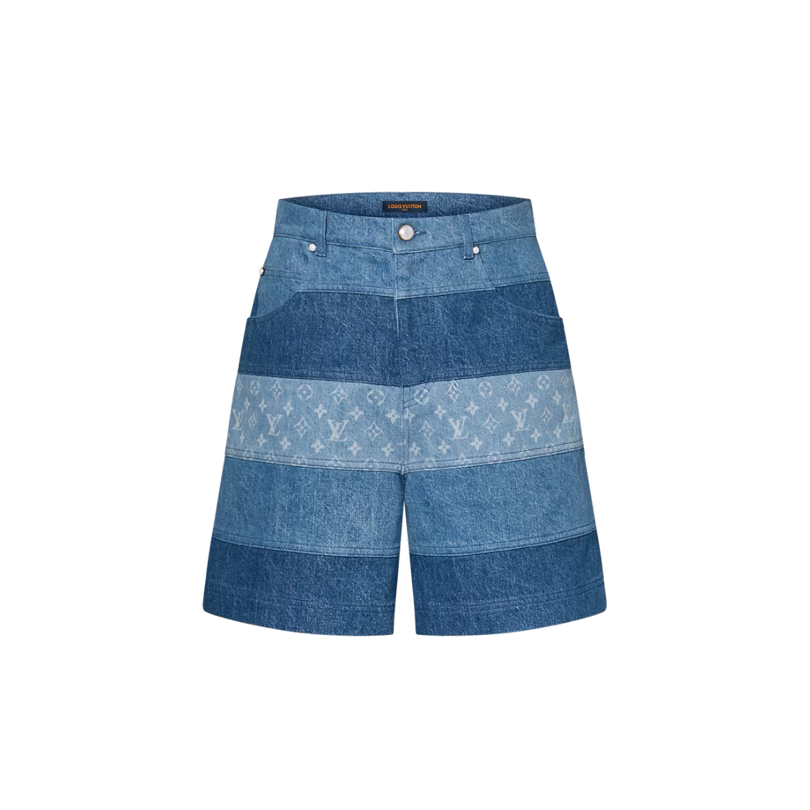 LV Monogram Denim Carpenter Shorts