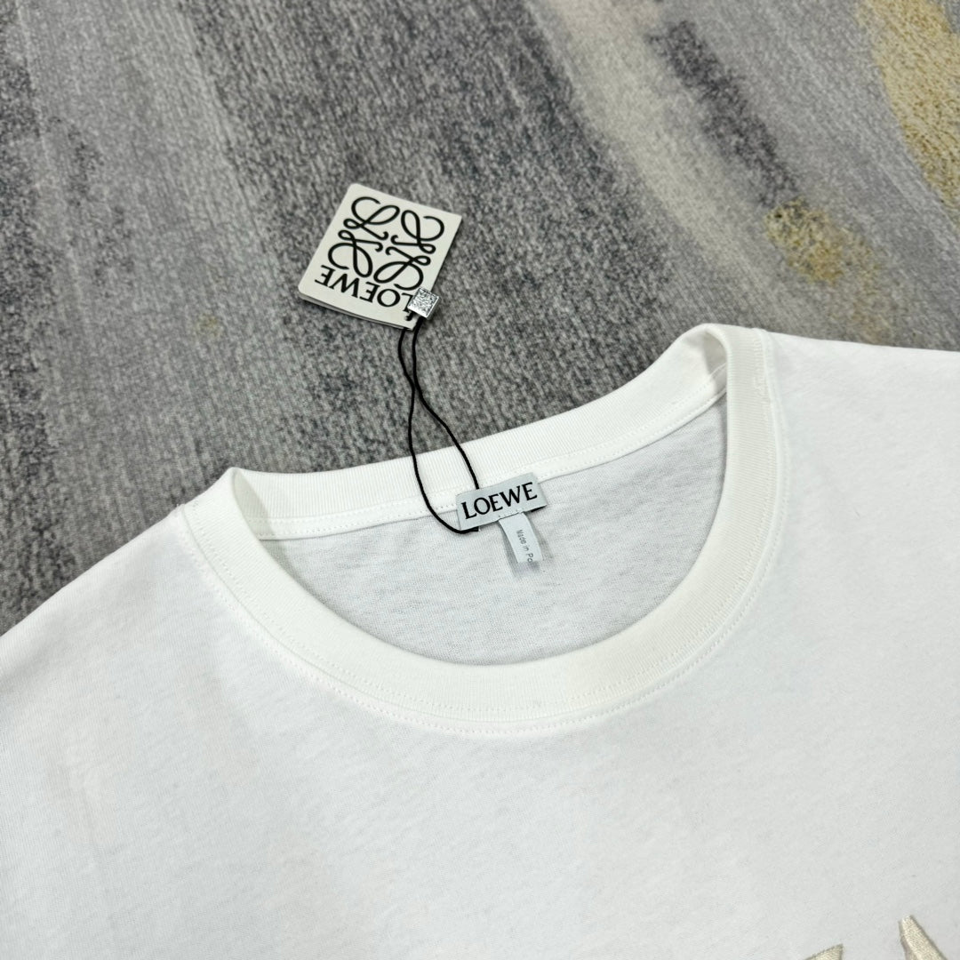 LOEWE  Anagram Logo Embroidered Cotton Jersey T-Shirt