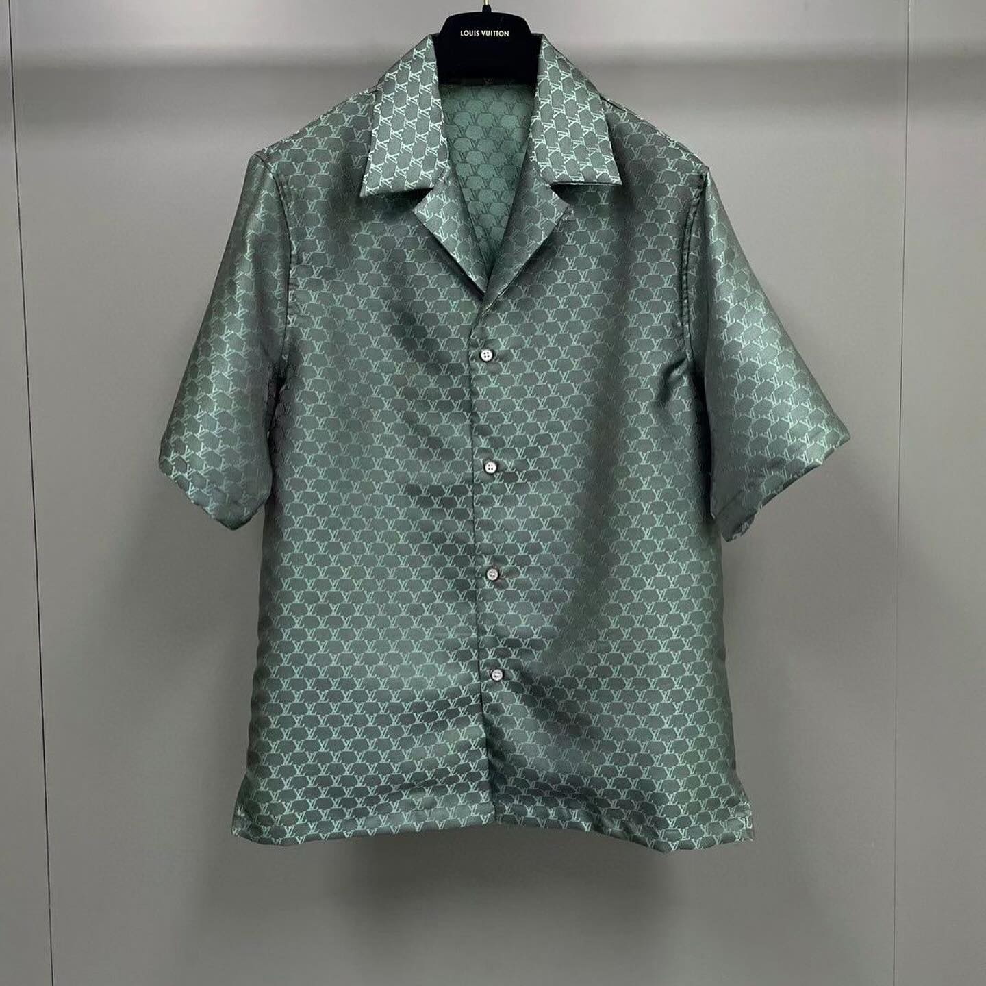 Louis Vuitton Monogram Silk Shirt And Shorts Set