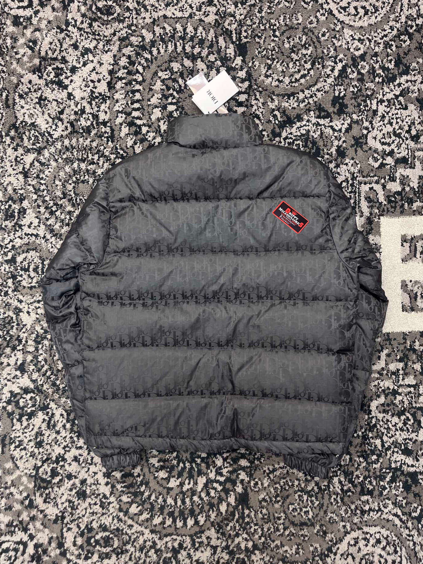 DIOR OBLIQUE DOWN JACKET GREY TECHNICAL