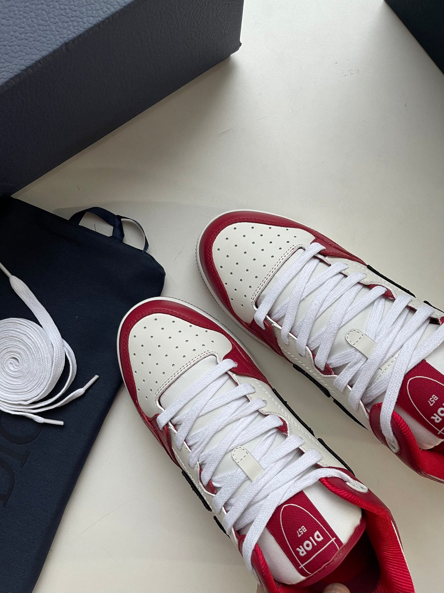 Dior B57 Mid-Top Sneaker Red