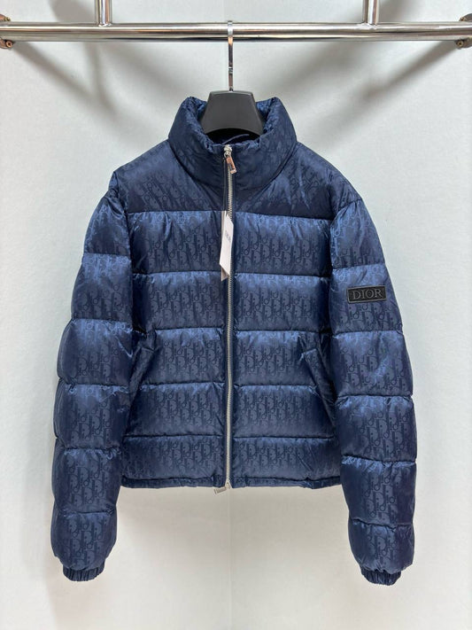 DIOR OBLIQUE DOWN JACKET NAVY TECHNICAL