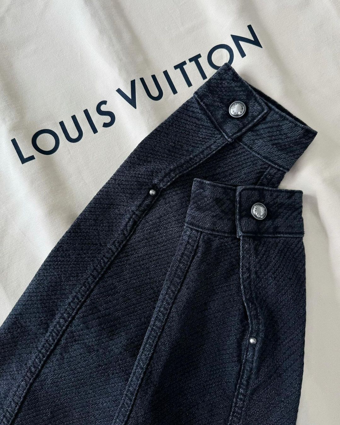 Louis Vuitton Monogram Denim Jacket and Jeans Set