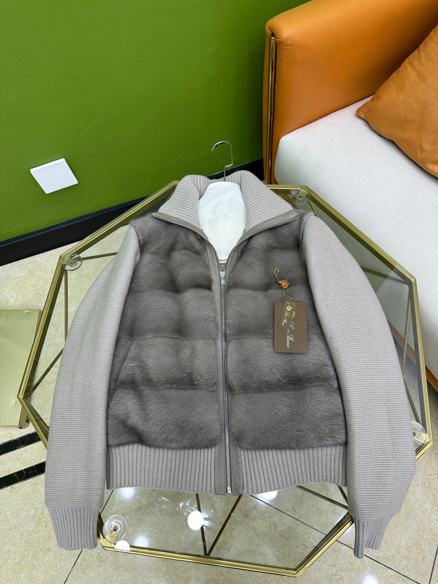 Loro Piana Mink Zip Jacket