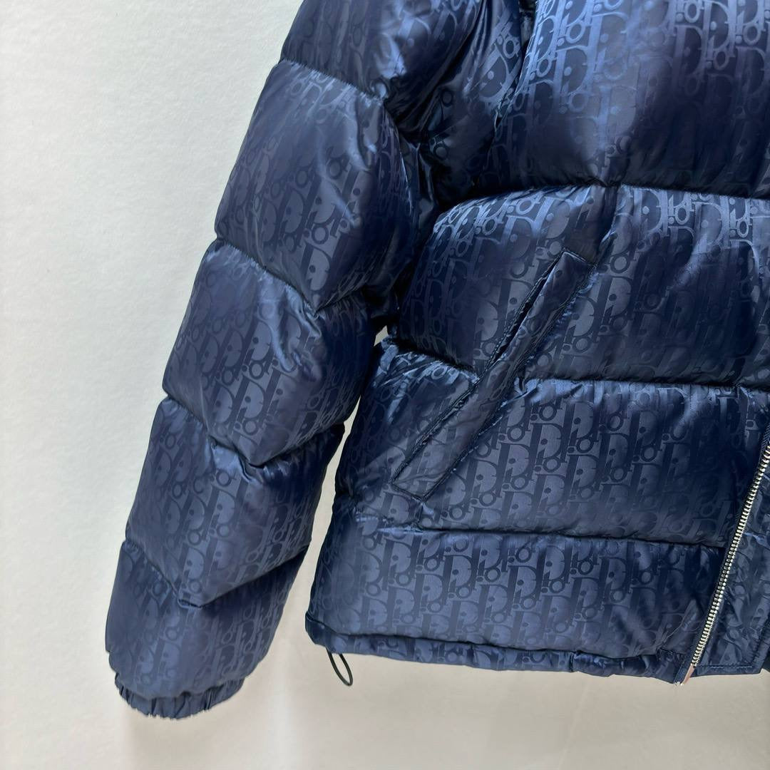 DIOR OBLIQUE DOWN JACKET NAVY TECHNICAL