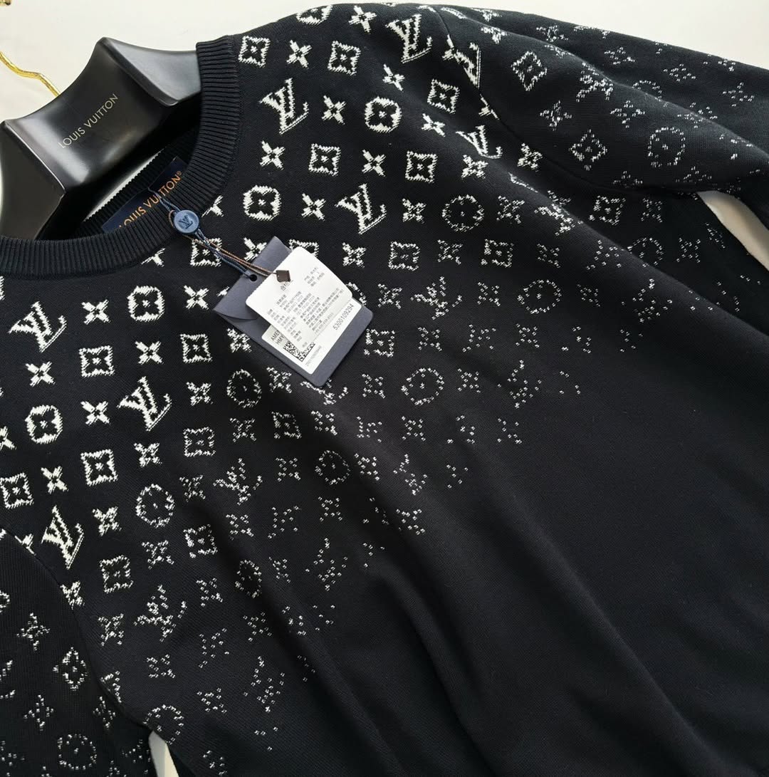 LV Embroidered Monogram Sweatshirt