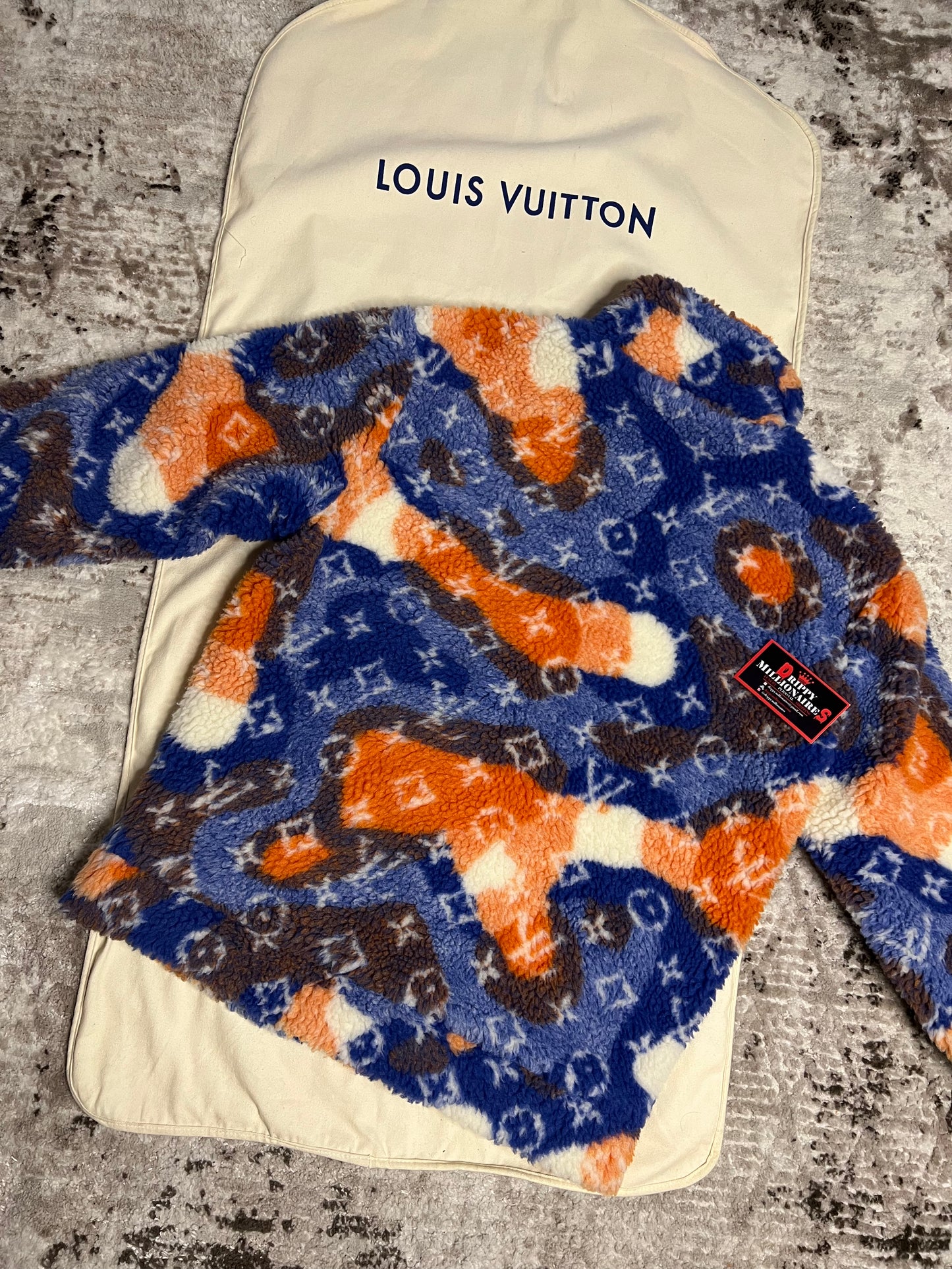 Lv Jacquard Camo Fleece Blouson