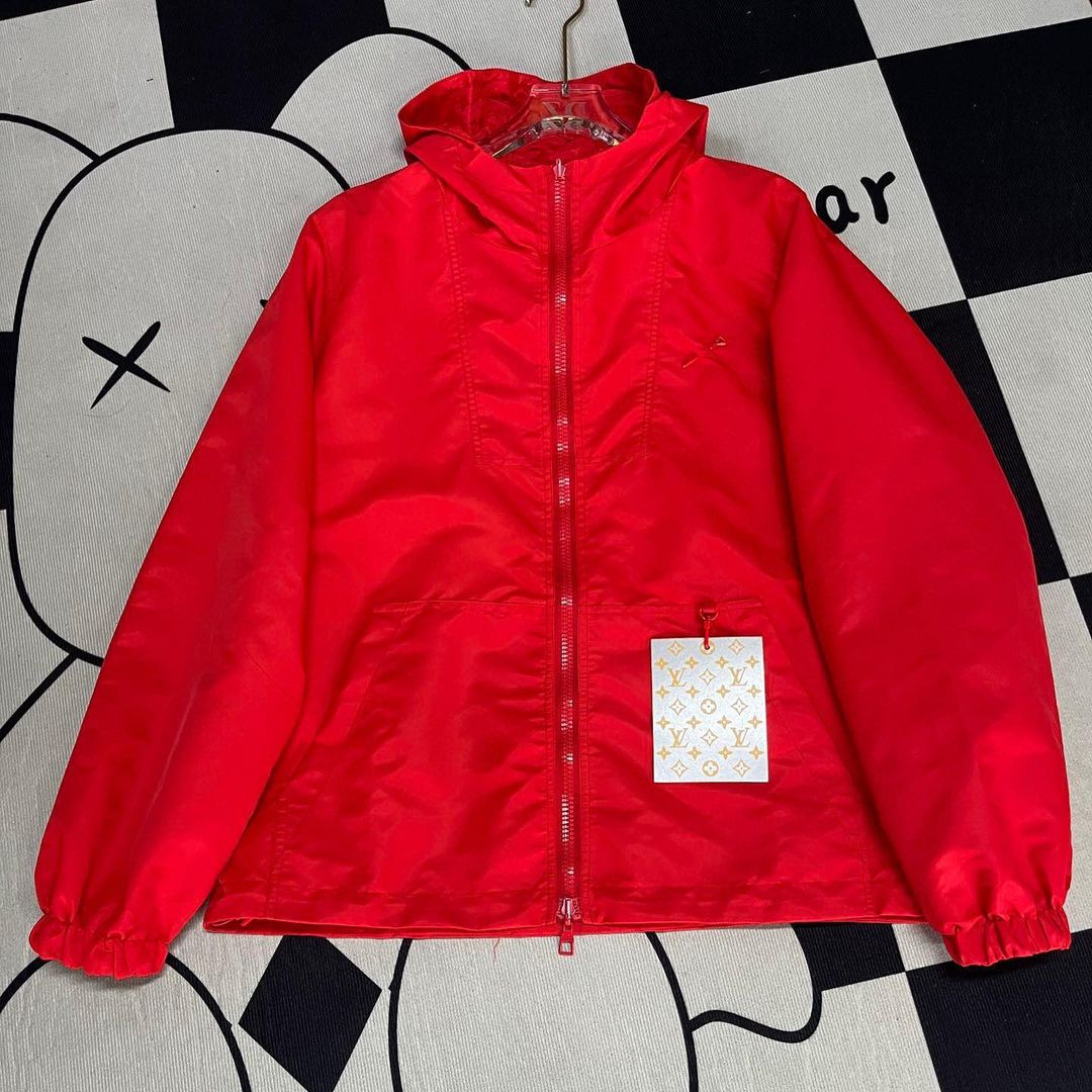 LV Monogram Reversible Windbreaker Red