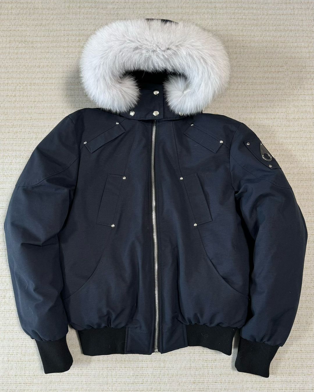 Moose Knuckles Bomber Hoodied Jacket